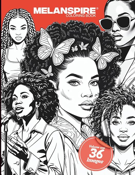 MELANSPIRE coloring book cover